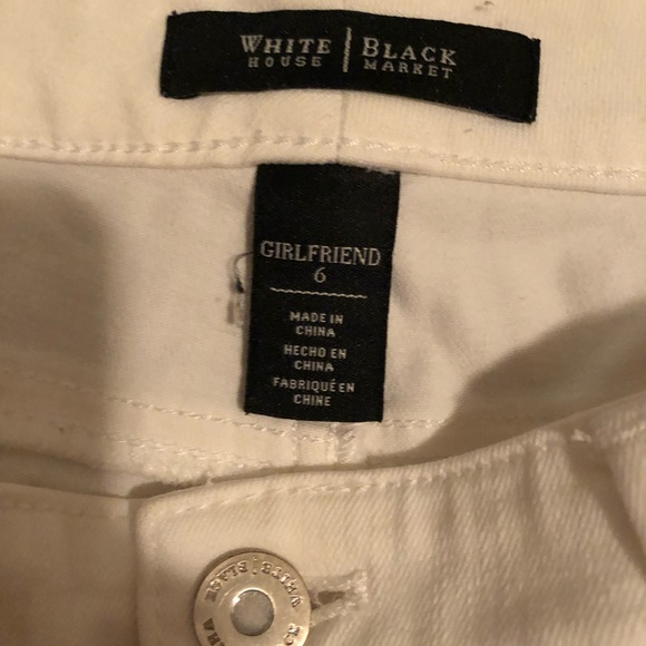 White House Black Market White Size 6 Jeans - Picture 2 of 5